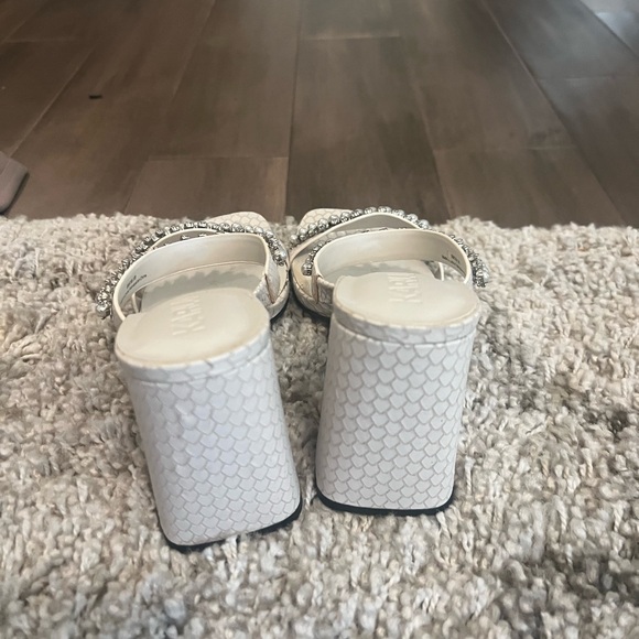 Pearl embellished dress sandals. - Picture 2 of 3